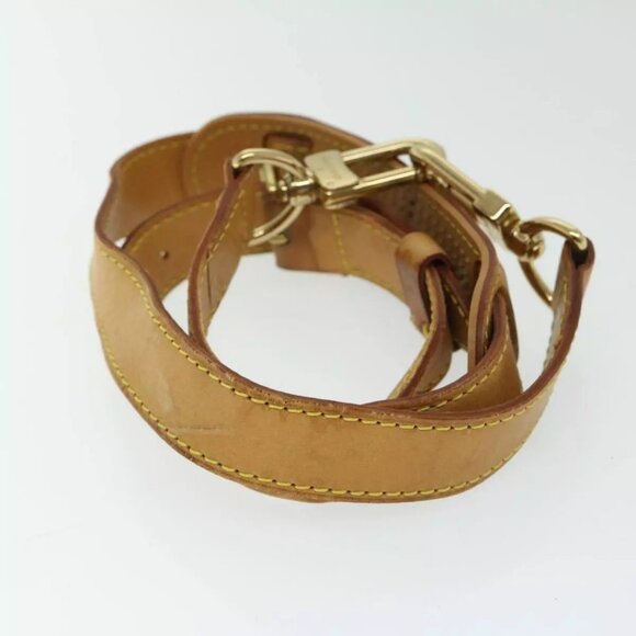 LOUIS VUITTON Adjustable Shoulder Strap Leather 31.1""-37.8"" Beige Auth - Picture 4 of 11